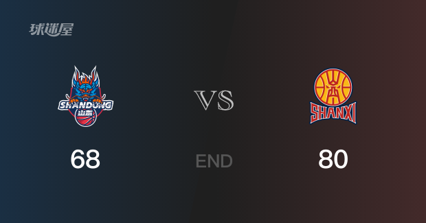 山西vs山东比分：贾明儒21分刘毅23分 山东68-80败给山西